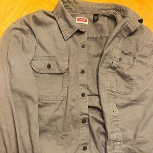 Wrangler long sleeve shirt L (gray)